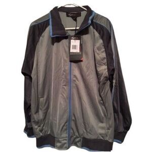 NBN GEAR SIZE LARGE SILVER ZIP UP JACKET **NEW**